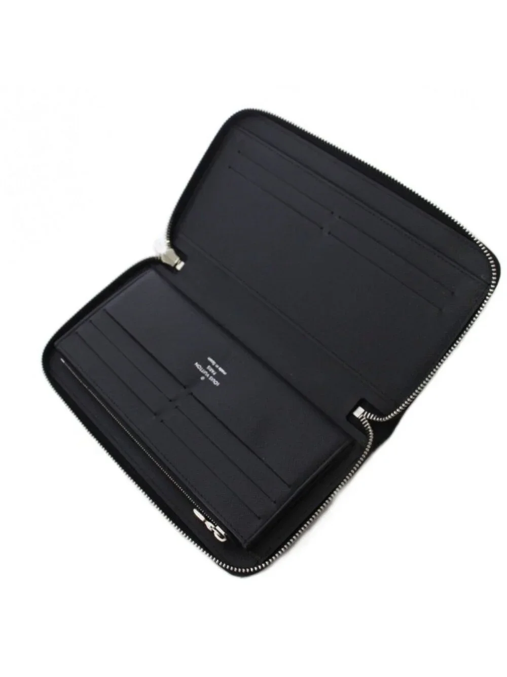 Louis Vuitton Epi Organizer Wallet Zip Around Noir